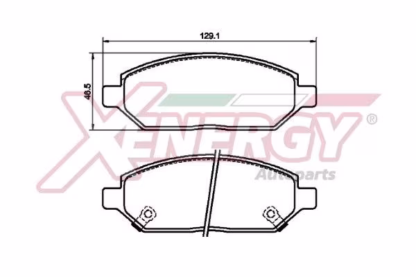 AP XENERGY Kit pastiglie freno, Freno a disco