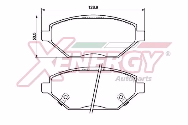 AP XENERGY Kit pastiglie freno, Freno a disco