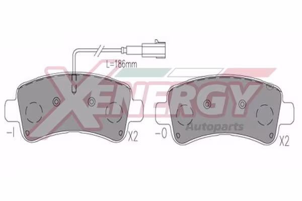 AP XENERGY Kit pastiglie freno, Freno a disco