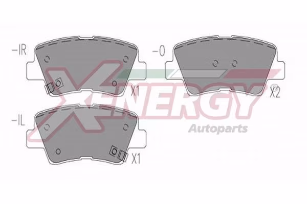 AP XENERGY Kit pastiglie freno, Freno a disco