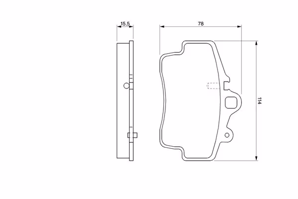 BOSCH Kit pastiglie freno, Freno a disco