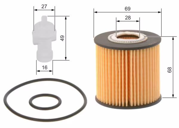 BOSCH Filtro olio