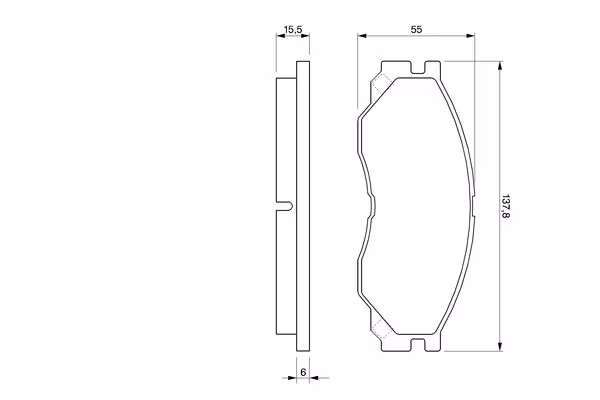 BOSCH Kit pastiglie freno, Freno a disco