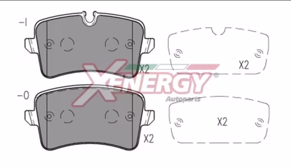 AP XENERGY Kit pastiglie freno, Freno a disco