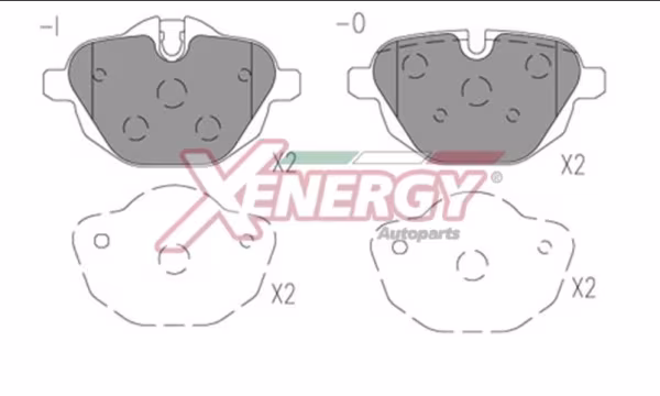 AP XENERGY Kit pastiglie freno, Freno a disco