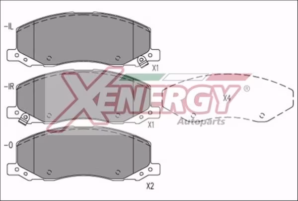 AP XENERGY Kit pastiglie freno, Freno a disco