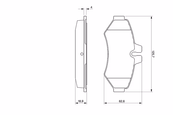 BOSCH Kit pastiglie freno, Freno a disco
