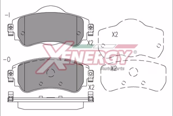 AP XENERGY Kit pastiglie freno, Freno a disco