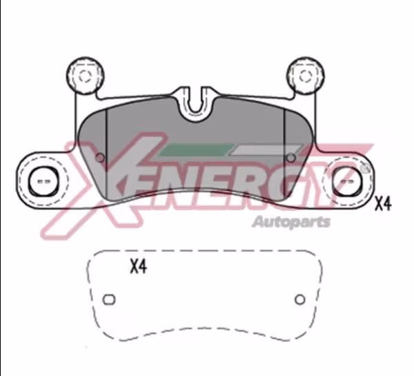 AP XENERGY Kit pastiglie freno, Freno a disco