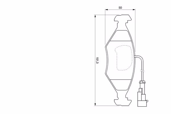 BOSCH Kit pastiglie freno, Freno a disco