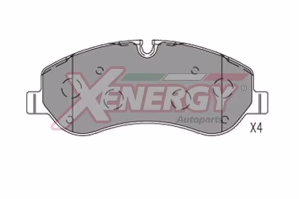 AP XENERGY Kit pastiglie freno, Freno a disco