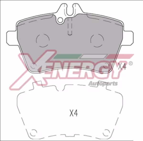 AP XENERGY Kit pastiglie freno, Freno a disco