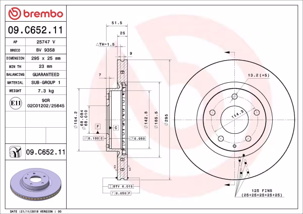 BREMBO Disco freno