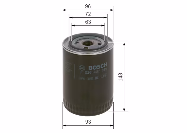 BOSCH Filtro olio