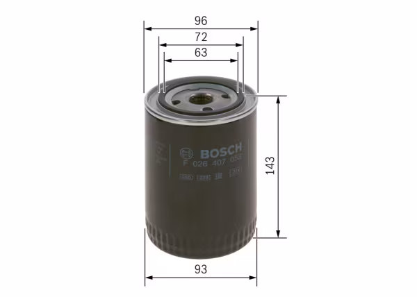 BOSCH Filtro olio
