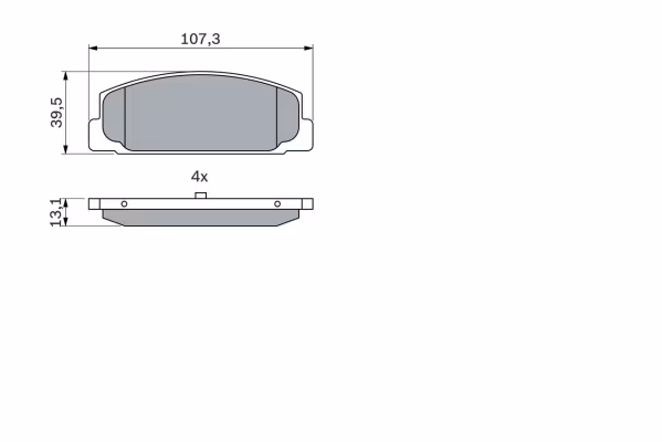 BOSCH Kit pastiglie freno, Freno a disco