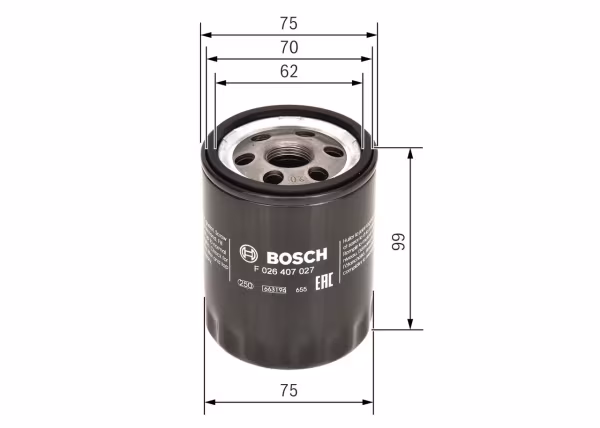 BOSCH Filtro olio