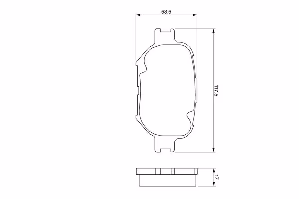 BOSCH Kit pastiglie freno, Freno a disco