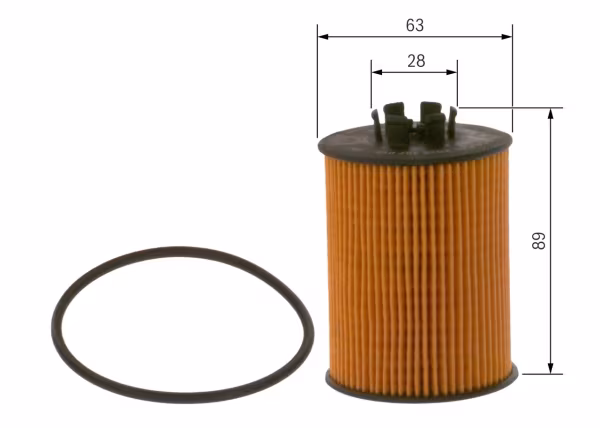 BOSCH Filtro olio