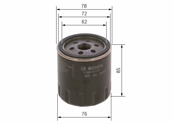 BOSCH Filtro olio