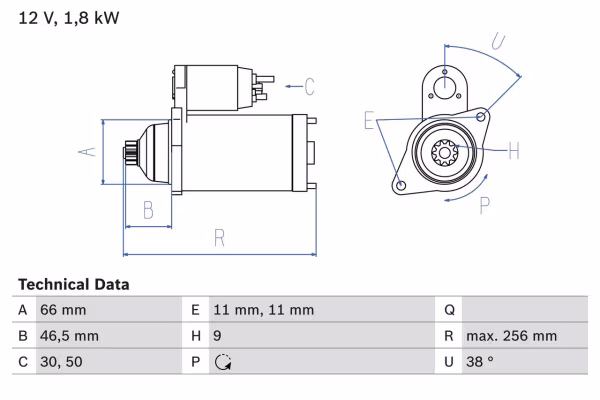 BOSCH Motorino d\'avviamento
