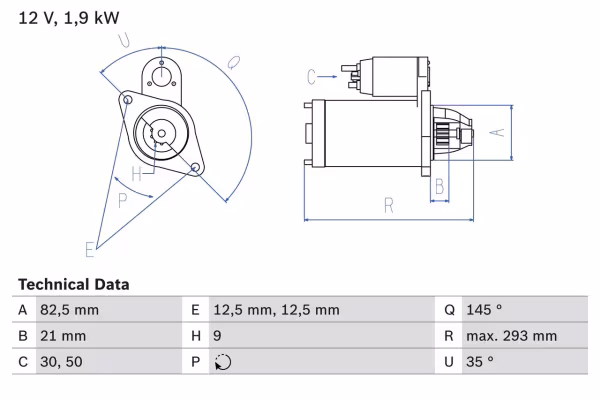 BOSCH Motorino d\'avviamento