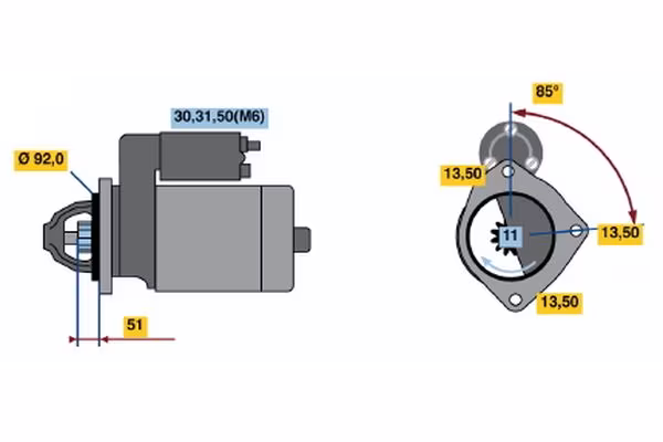 BOSCH Motorino d\'avviamento