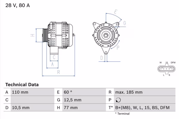 BOSCH Alternatore