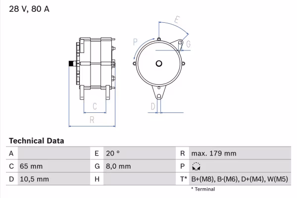 BOSCH Alternatore