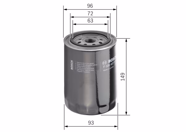 BOSCH Filtro olio