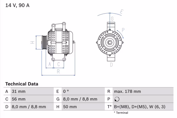 BOSCH Alternatore