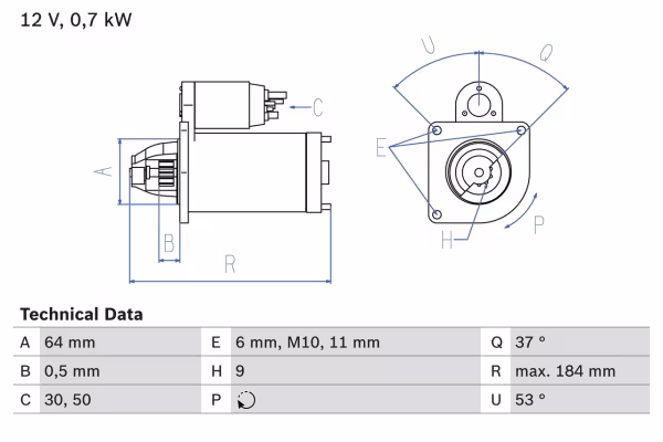 BOSCH Motorino d\'avviamento