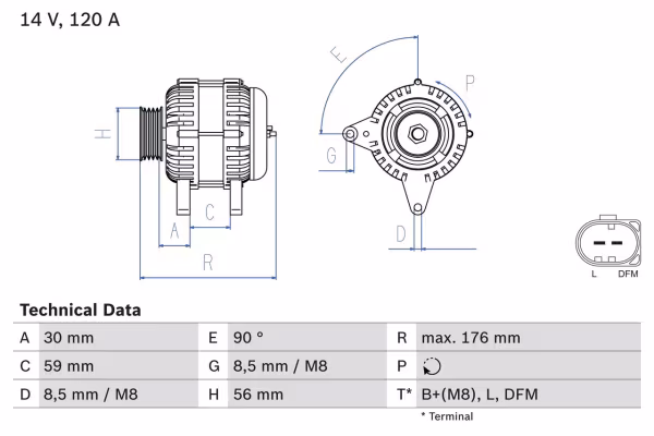 BOSCH Alternatore