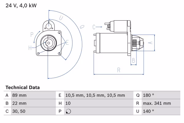 BOSCH Motorino d\'avviamento