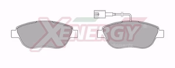 AP XENERGY Kit pastiglie freno, Freno a disco