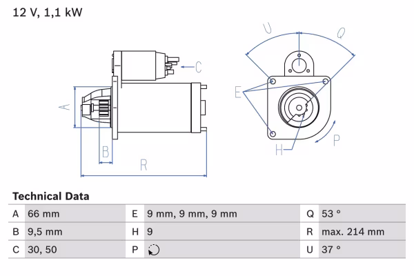 BOSCH Motorino d\'avviamento