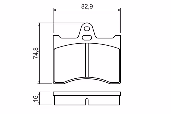 BOSCH Kit pastiglie freno, Freno a disco