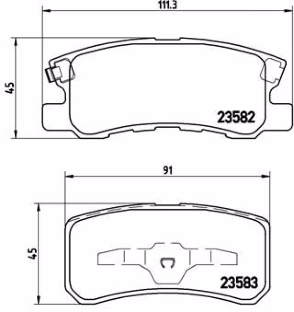 BREMBO Kit pastiglie freno, Freno a disco