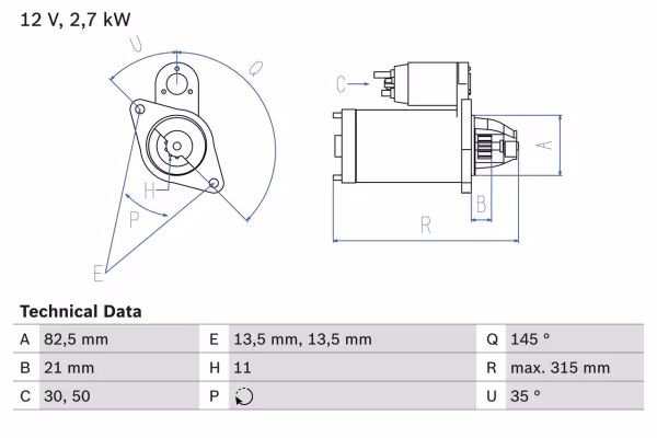 BOSCH Motorino d\'avviamento