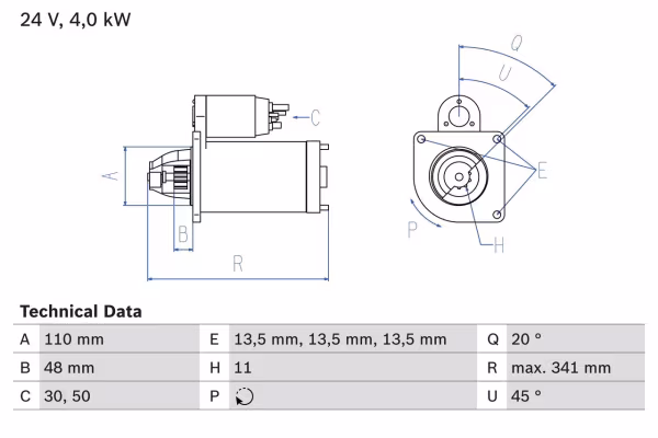 BOSCH Motorino d\'avviamento