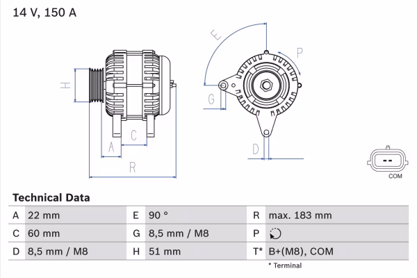BOSCH Alternatore