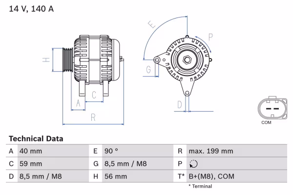 BOSCH Alternatore