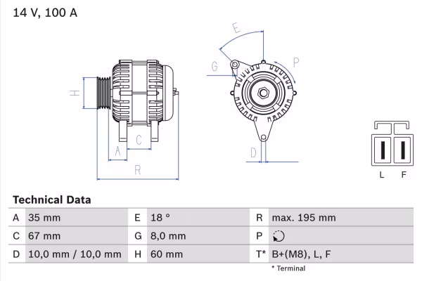 BOSCH Alternatore