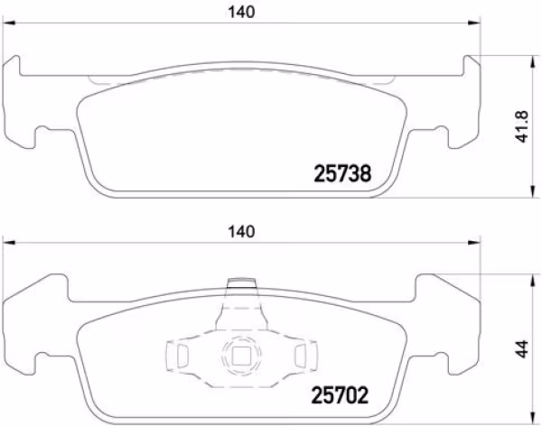 BREMBO Kit pastiglie freno, Freno a disco