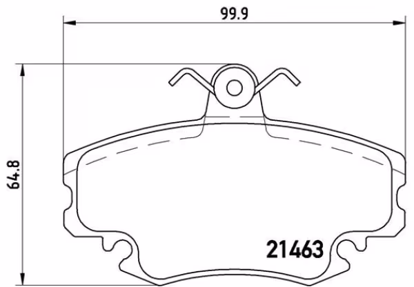 BREMBO Kit pastiglie freno, Freno a disco