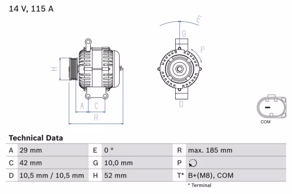 BOSCH Alternatore