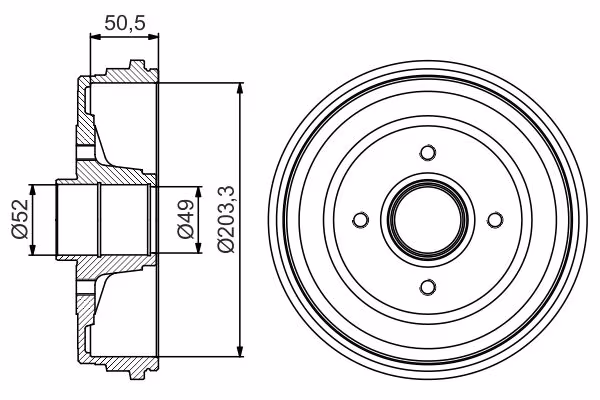 BOSCH Tamburo freno