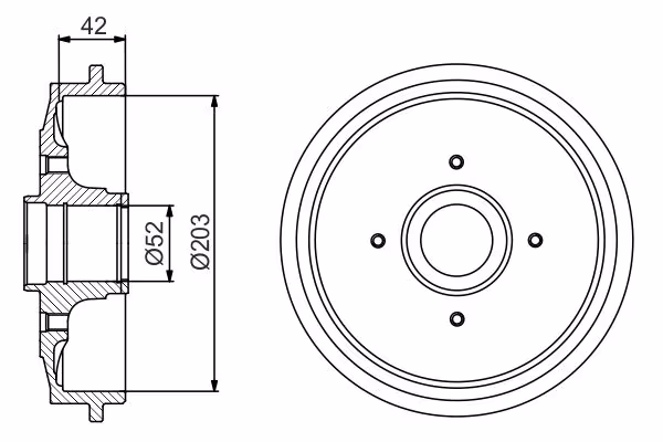 BOSCH Tamburo freno