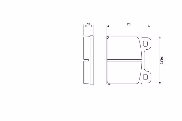 BOSCH Kit pastiglie freno, Freno a disco