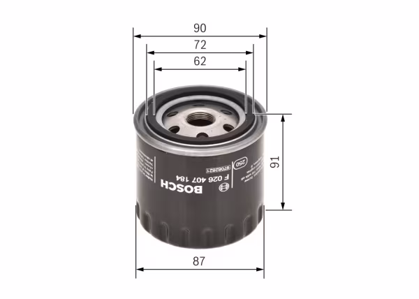 BOSCH Filtro olio